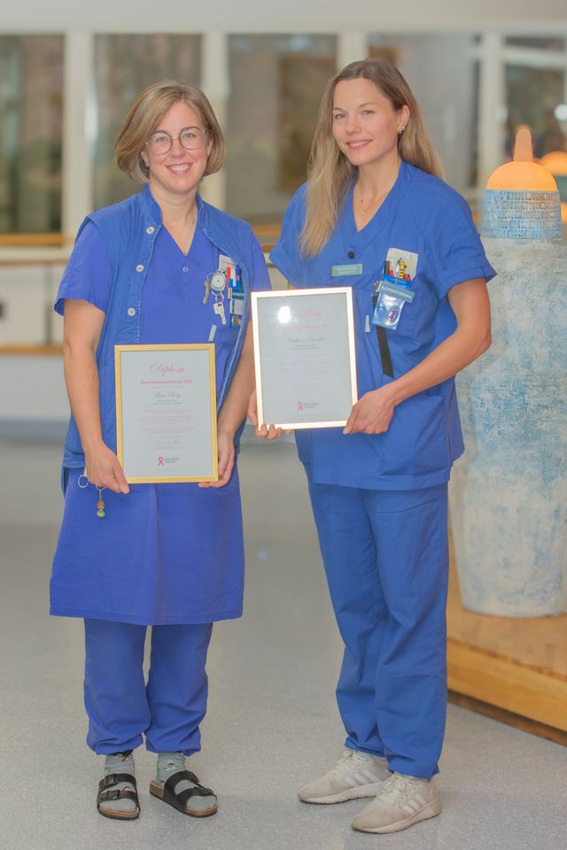 Rosa prisregn över Skaraborgs Sjukhus