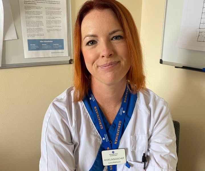 Lena Mattsson,  avdelningschef på geriatrisk akutvårdsavdelning 30 A, Akademiska sjukhuset
