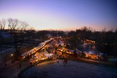 Julmarkand på Skansen. Foto: Richard von Hofsten.