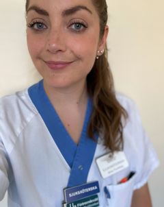 Stina Thunberg, sjuksköterska på hudkliniken och ansvarig för införandet av drop-in-mottagningen på Akademiska sjukhuset. Foto: privat