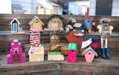 Finalistbidragen till SM i fågelholk 2023.