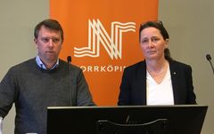 Kommunstyrelsens ordförande Olle Vikmång (S) och kommundirektör Anna Thörn. Foto: Norrköpings kommun