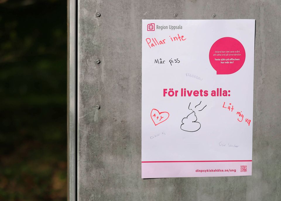 "För livets alla" – affisch med höstens tema "Sätt ord på dina känslor".
