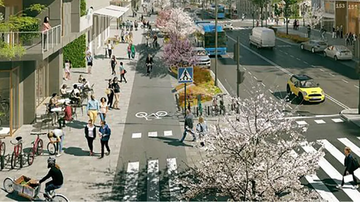 Många ska samsas om utrymmet i en storstad. Framtidens gator behöver bli mer smarta.