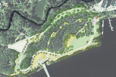 Gestaltning av parken vid Lundåkern. Här blir det stora grönytor, en nipa, promenadstråk och utrymme för aktiviteter. Planen är att parken ska vara helt klar 2023.