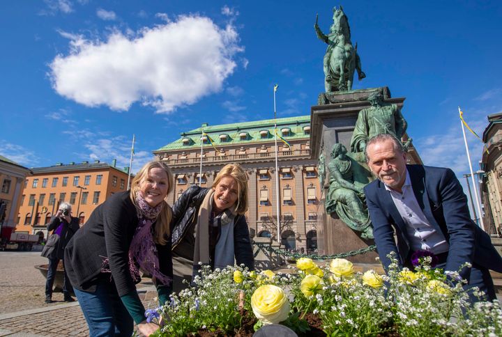 Anna Johansson, Elisabeth Rosenquist och Daniel Helldén. Fotograf: Lennart Johansson.