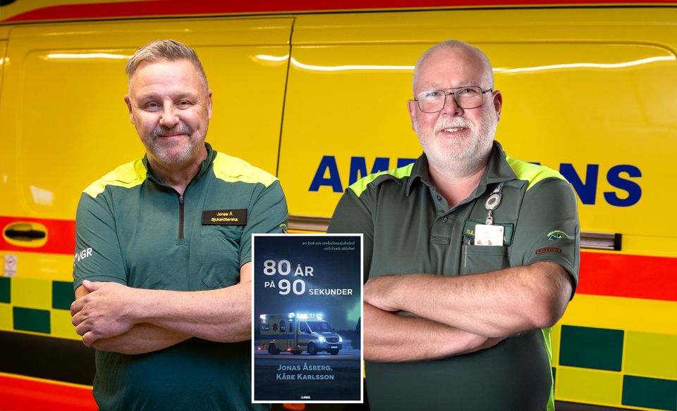 ”80 år på 90 sekunder” – två veteraner berättar om livet i ambulansen
