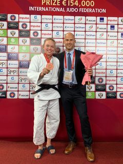 Anna Bernholm och Robert Eriksson, Grand Slam Kazan 2021. Foto: Privat.