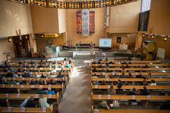 Diakon- och prästmöte i Tegs kyrka, i slutet av augusti. Foto: Emma Berkman/Luleå stift