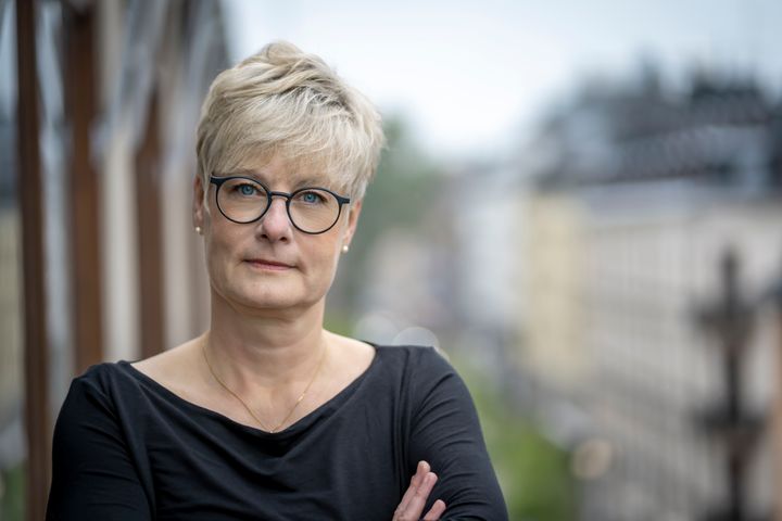 Hyresgästföreningens förbundsordförande Marie Linder.  Foto Filippa Ländin