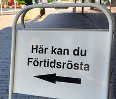 Den 24 augusti öppnar den första av 19 förtidsröstningslokaler i Örnsköldsviks kommun.