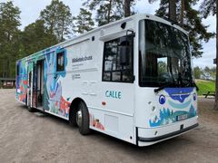 Den vackra biblioteksbussen Calle kommer att börja rulla i Uppsala kommun i mitten av juni.