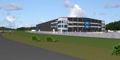 MTC Powder Solutions uppför ny produktionsanläggning i Hallstahammar. Illustration: Rithuset Arkitektkontor i Västerås.