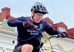 Ludvig Andersson, Arvika IS , vann SM i cykeltrial.