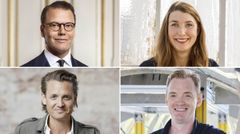 Prins Daniel, Caroline Walerud, Niklas Adalberth och Anders Forslund besöker Chalmers tekniska högskola i Göteborg den 9 november 2022.