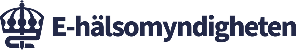 E-hälsomyndighetens logotyp (liggande)
