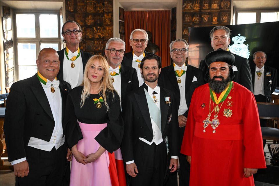 H.K.H. Prins Carl Philip med medaljörerna 