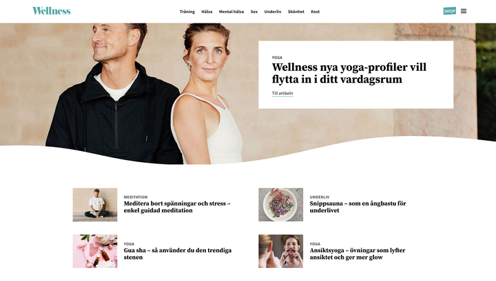 Aftonbladet återlansear nu hälsomagasinet Wellness, men den här gången som en egen sajt.