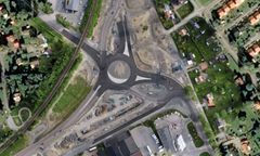 Ny cirkulationsplats i Ludvika