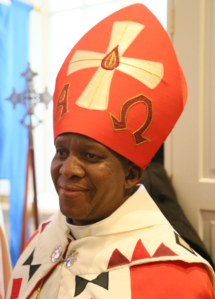 Biskop Absalom Mnisi från vänstiftet i södra Afrika vid ett tidigare besök i Göteborg. (foto: Torgny Lindén)