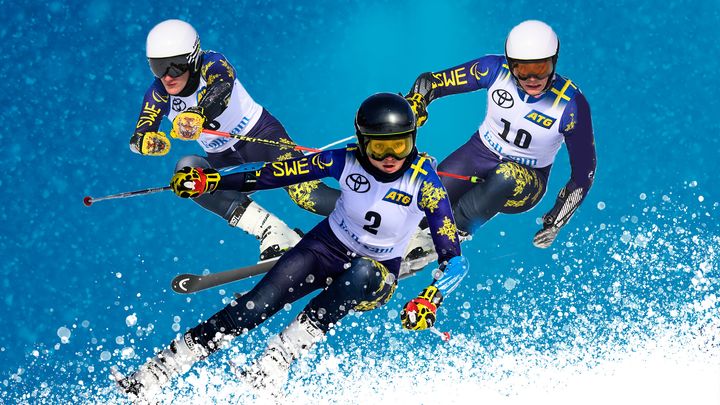 Arvid Skoglund, Ebba Årsjö och Aaron Lindström är uttagna till alpina para-VM 2023.