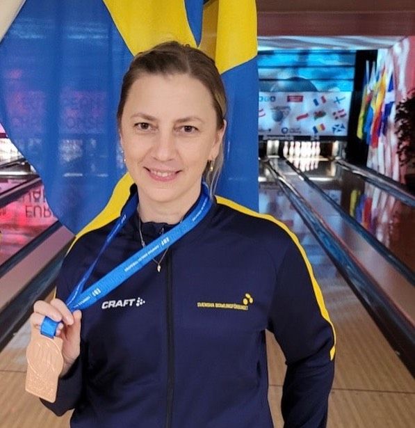 Anna Satflund tar brons i masters i +50-EM.