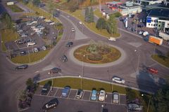 Ny cirkulationsplats Broåkern, med nya parkeringsplatser vid resecentrum