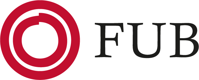 FUBs logotyp svart text