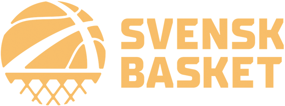 Svensk Basket - Sidoställd - Blå bakgrund