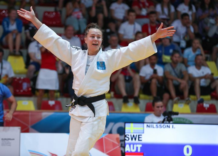 Ingrid Nilsson kammade nyligen hem guld i judo vid Europaungdoms-OS i Slovakien. I slutet av augusti har hon en ny chans att ta medalj, då vid U18-VM. Foto: Carlos Ferreira. Bilden får användas fritt för redaktionellt bruk.
