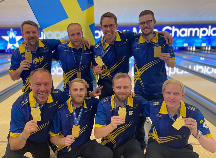 Sverige vann EM-guld i 5-manna igår och James Blomgren vann även guld i All Event.