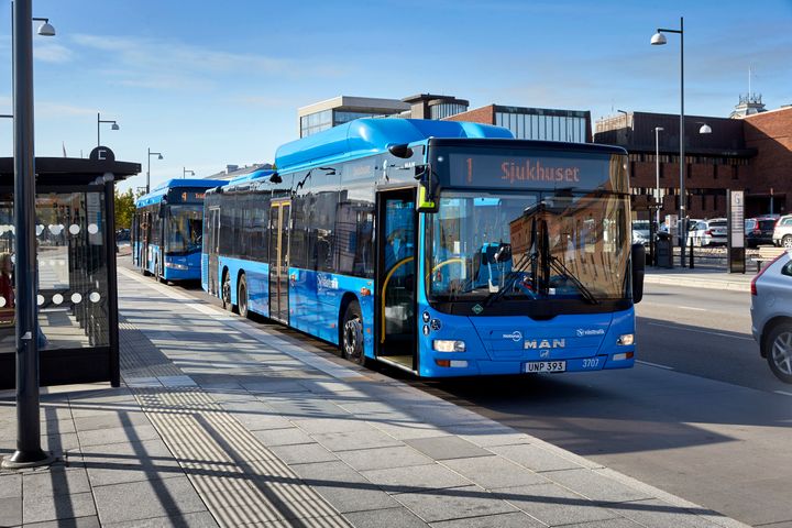 Större och bekvämare bussar  på linje 1. Foto: Thomas Harrysson