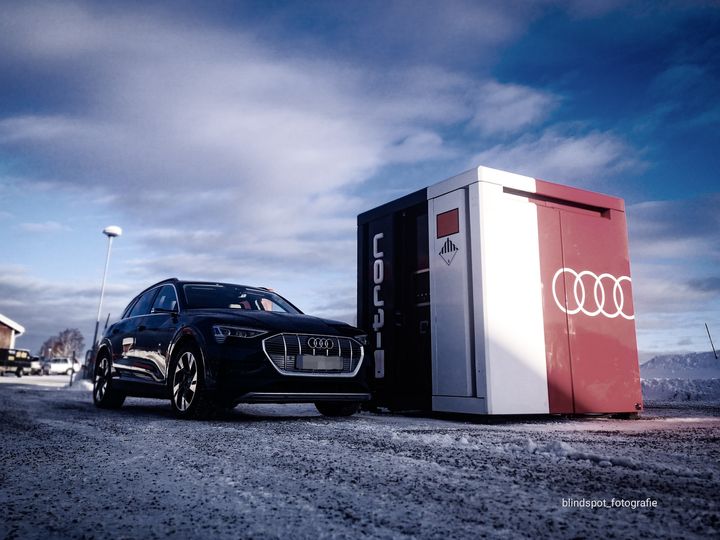 Sportlovsladda vid Audi Power cubes i Ljusdal