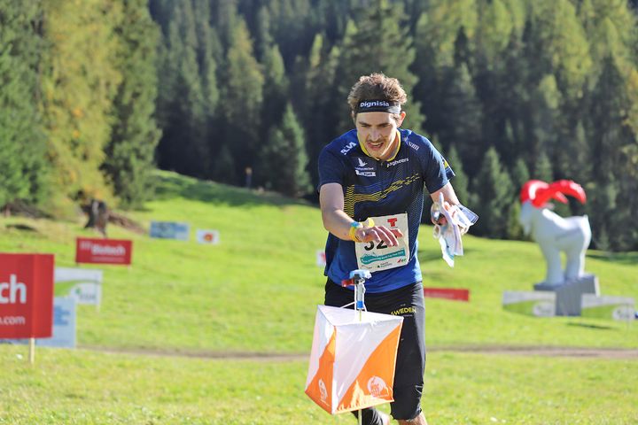 Max Peter Bejmer under världscupavslutning i Schweiz i höstas när han blev tvåa. Foto: Tilda Andersson.