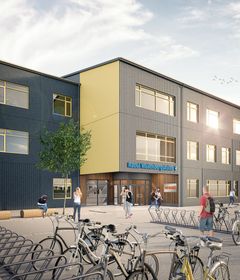 Ny högstadieskola byggs i Bagartorp (Visionsbild: Sweco Architects)