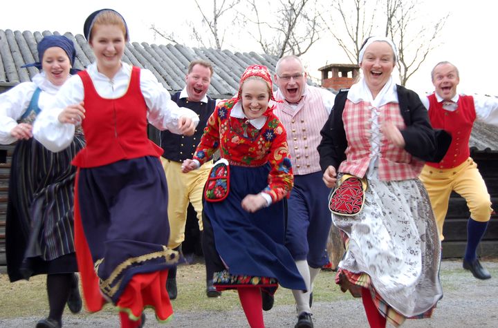Folkdanslaget. The Skansen folk dancers.