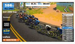 Så här kan de se ut under ett race i e-cycling.