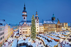 Tysklands julmarknader lockar årligen över 85 miljoner besökare från hela världen. En av dem är julmarknaden i Chemnitz (Sachsen). FOTO: Dirk Hanus/Chemnitzer Wirtschaftsförderungs- und Entwicklungsgesellschaft mbH (CWE)