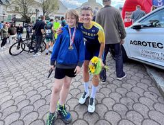Jenny Rissveds tvåa på första etappen i Tjeckien. Foto: Svenska Cykelförbundet