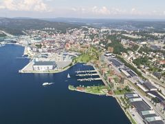 Illustration över framtidens Lungvikstrand av Urban Minds