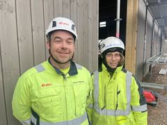 David Håkman och Gerd Karlsson projektleder arbetet med Hållbara Stationen i Karlshammar.