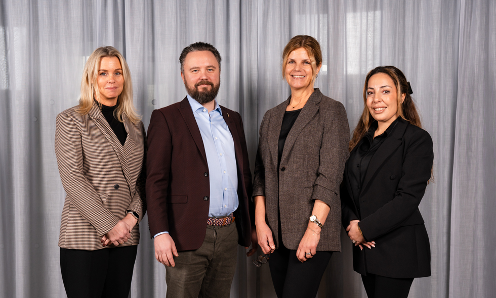 Petra Lofjärd, Viktor Sjödin, Viveka Sundquist och Sandra Kinaji.