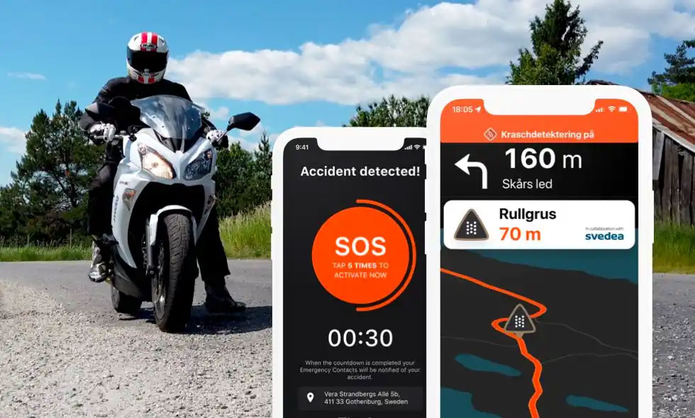 Detecht är en tjänst för hojåkare som ger förare en tryggare och roligare körupplevelse.