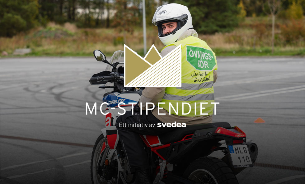 Sex hojfrälsta har tilldelats Mc-stipendiet av Svedea och får nu möjlighet att ta mc-körkort.