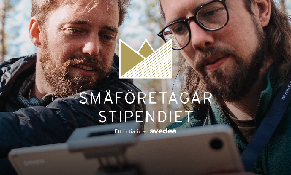 Joel och Jim Olofsson på Drönarstation AB fick Småföretagarstipendiet 2025. Nu är det dags att hitta nästa småföretagare som vill ta nästa steg – med 100 000 kronor i ryggen.