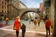 Visionsbild Kungsgatan västerut.