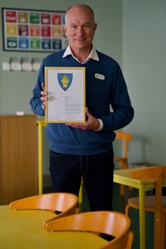 Anders Jonsson arbetar som förstelärare på Anna Whitlocks gymnasium. Foto: Pelle Mårtenson