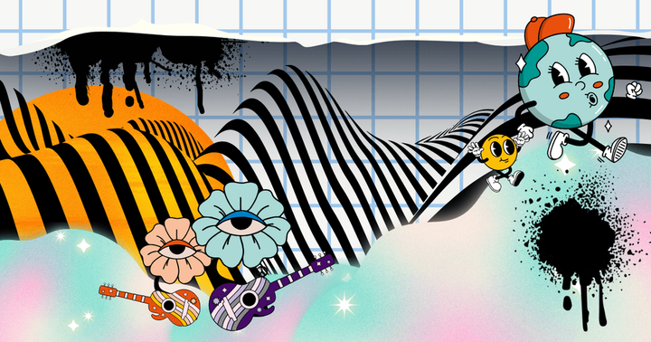 Vilda torget - ungdomsfestival på Medborgarplatsen. Illustration: SSB