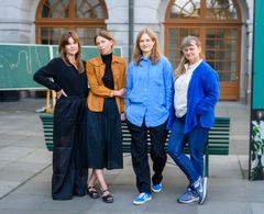 Författarna. Från vänster: Sofia Wiberg, Ingrid Gustafsson Nordin, Jenny Lindblad, Kristina Tamm Hallström Foto: Johan Sigholt