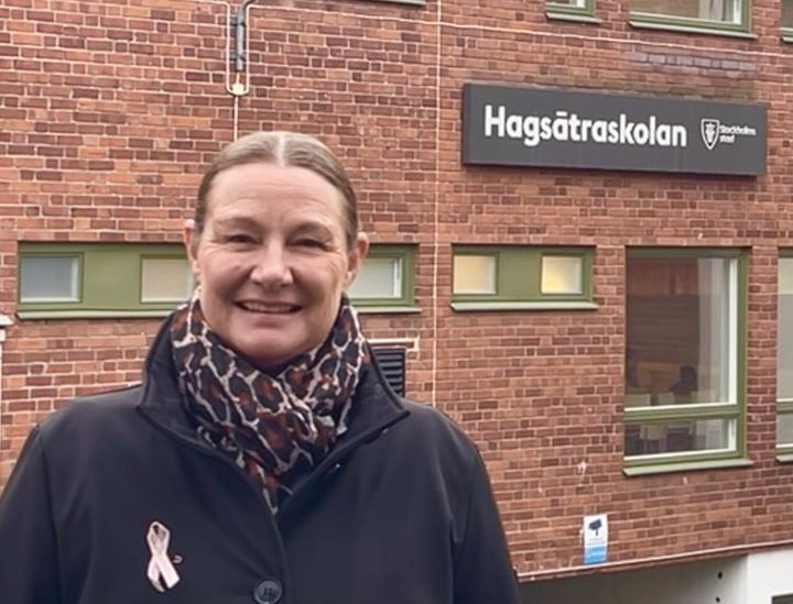 Christina Tyrefors blir ny rektor på Hagsätraskolan. Foto: Privat
